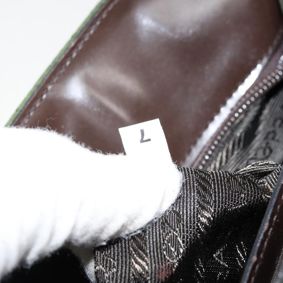 PRADA Shoulder Bag Nylon Khaki Auth 152090