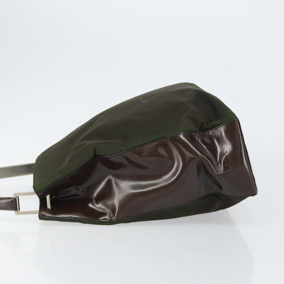 PRADA Shoulder Bag Nylon Khaki Auth 152090
