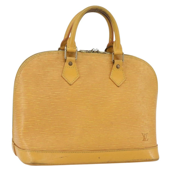 LOUIS VUITTON Epi Alma Hand Bag Yellow M52149 LV Auth 152094