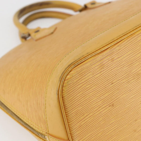 LOUIS VUITTON Epi Alma Hand Bag Yellow M52149 LV Auth 152094