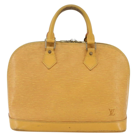 LOUIS VUITTON Epi Alma Hand Bag Yellow M52149 LV Auth 152094