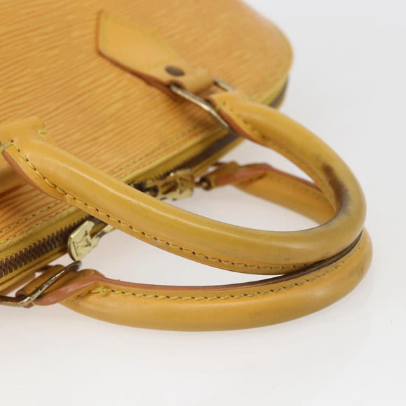 LOUIS VUITTON Epi Alma Hand Bag Yellow M52149 LV Auth 152094