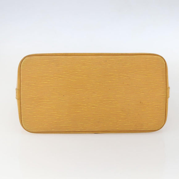 LOUIS VUITTON Epi Alma Hand Bag Yellow M52149 LV Auth 152094