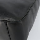 BALLY Hand Bag Leather Black Silver Auth 152095-9