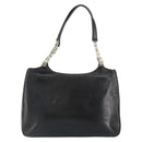 BALLY Hand Bag Leather Black Silver Auth 152095-13