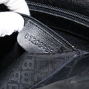 BALLY Hand Bag Leather Black Silver Auth 152095-12