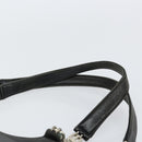 BALLY Hand Bag Leather Black Silver Auth 152095-8