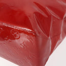 LOUIS VUITTON Monogram Vernis Reade MM Hand Bag Red Rouge M91086 LV Auth 152096-14