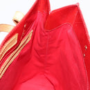 LOUIS VUITTON Monogram Vernis Reade MM Hand Bag Red Rouge M91086 LV Auth 152096-18
