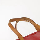 LOUIS VUITTON Monogram Vernis Reade MM Hand Bag Red Rouge M91086 LV Auth 152096-8