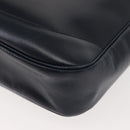 GUCCI Shoulder Bag Leather Navy Gold Auth 152101-14