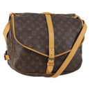 LOUIS VUITTON Monogram Saumur 35 Shoulder Bag M42254 LV Auth 152103-1