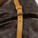 LOUIS VUITTON Monogram Saumur 35 Shoulder Bag M42254 LV Auth 152103-8