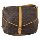 LOUIS VUITTON Monogram Saumur 35 Shoulder Bag M42254 LV Auth 152103-13
