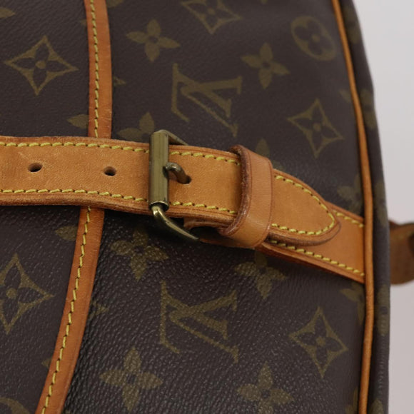 LOUIS VUITTON Monogram Saumur 35 Shoulder Bag M42254 LV Auth 152103