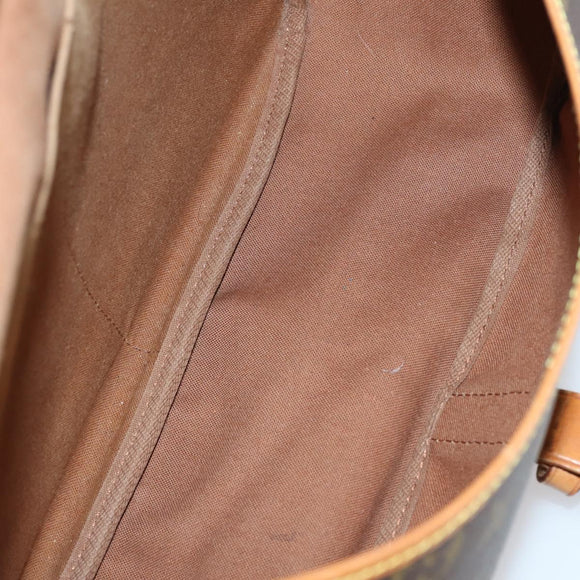 LOUIS VUITTON Monogram Saumur 35 Shoulder Bag M42254 LV Auth 152103