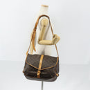 LOUIS VUITTON Monogram Saumur 35 Shoulder Bag M42254 LV Auth 152103-27