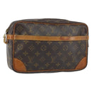 LOUIS VUITTON Monogram Compiegne 28 Clutch Bag M51845 LV Auth 152104-1