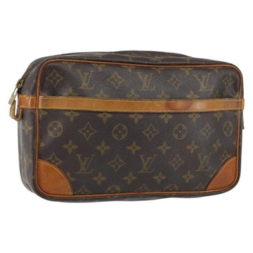 LOUIS VUITTON Monogram Compiegne 28 Clutch Bag M51845 LV Auth 152104