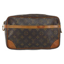 LOUIS VUITTON Monogram Compiegne 28 Clutch Bag M51845 LV Auth 152104-13