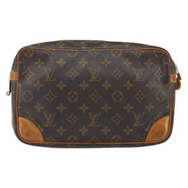LOUIS VUITTON Monogram Compiegne 28 Clutch Bag M51845 LV Auth 152104 - 0