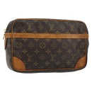 LOUIS VUITTON Monogram Compiegne 28 Clutch Bag M51845 LV Auth 152106-1