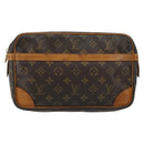 LOUIS VUITTON Monogram Compiegne 28 Clutch Bag M51845 LV Auth 152106-13
