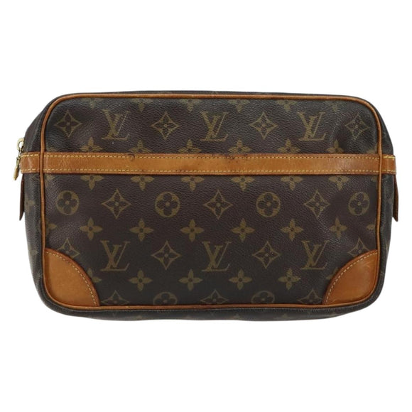 LOUIS VUITTON Monogram Compiegne 28 Clutch Bag M51845 LV Auth 152106