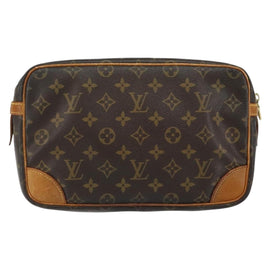 LOUIS VUITTON Monogram Compiegne 28 Clutch Bag M51845 LV Auth 152106 - 0