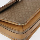 CELINE Macadam Canvas Shoulder Bag PVC Beige Gold Auth 152108-14