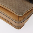 CELINE Macadam Canvas Shoulder Bag PVC Beige Gold Auth 152108-15