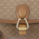 CELINE Macadam Canvas Shoulder Bag PVC Beige Gold Auth 152108-17