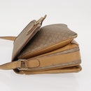 CELINE Macadam Canvas Shoulder Bag PVC Beige Gold Auth 152108-4