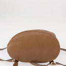 Salvatore Ferragamo Backpack Leather Beige Gold Auth 152109-5