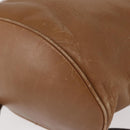 Salvatore Ferragamo Backpack Leather Beige Gold Auth 152109-17