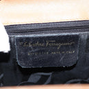 Salvatore Ferragamo Backpack Leather Beige Gold Auth 152109-12