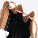 Salvatore Ferragamo Backpack Leather Beige Gold Auth 152109-22