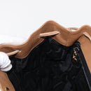 Salvatore Ferragamo Backpack Leather Beige Gold Auth 152109-23