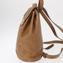 Salvatore Ferragamo Backpack Leather Beige Gold Auth 152109-3