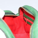 CELINE Shoulder Bag Leather Green Gold Auth 152110-21