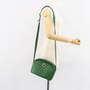CELINE Shoulder Bag Leather Green Gold Auth 152110-25
