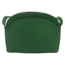 CELINE Shoulder Bag Leather Green Gold Auth 152110-2