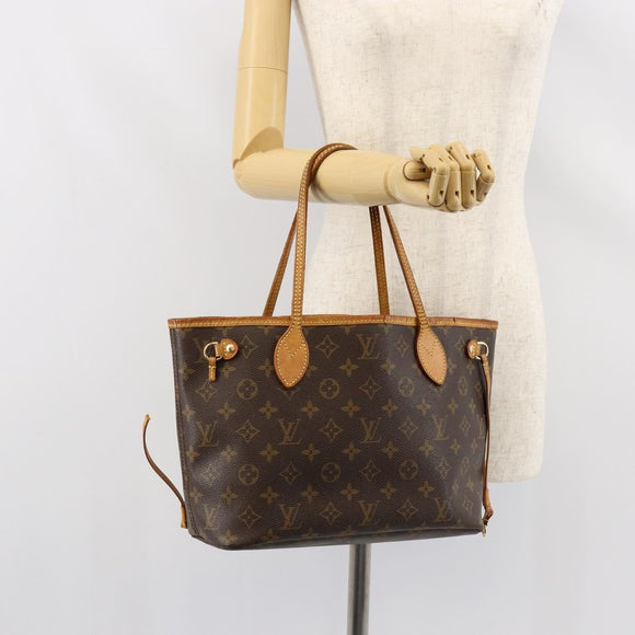 LOUIS VUITTON Monogram Neverfull PM Tote Bag M40155 LV Auth 152111