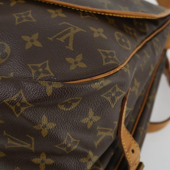 LOUIS VUITTON Monogram Saumur 35 Shoulder Bag M42254 LV Auth 152113