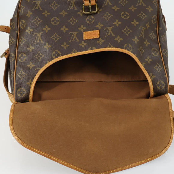 LOUIS VUITTON Monogram Saumur 35 Shoulder Bag M42254 LV Auth 152113