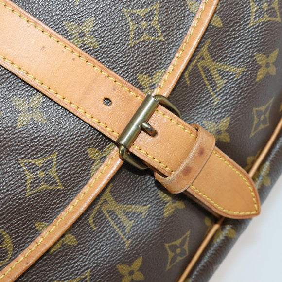 LOUIS VUITTON Monogram Saumur 35 Shoulder Bag M42254 LV Auth 152113