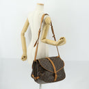 LOUIS VUITTON Monogram Saumur 35 Shoulder Bag M42254 LV Auth 152113-27