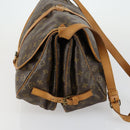 LOUIS VUITTON Monogram Saumur 35 Shoulder Bag M42254 LV Auth 152113-5