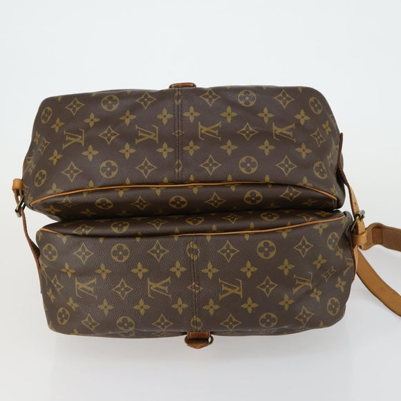 LOUIS VUITTON Monogram Saumur 35 Shoulder Bag M42254 LV Auth 152113