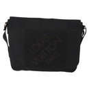 LOUIS VUITTON Damier Geant Petite Message Shoulder Bag Black M93618 Auth 152117-13